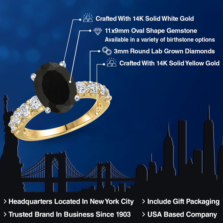 Ring in 14K Two Tone Gold