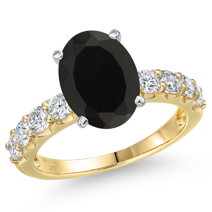 Ring in 14K Two Tone Gold