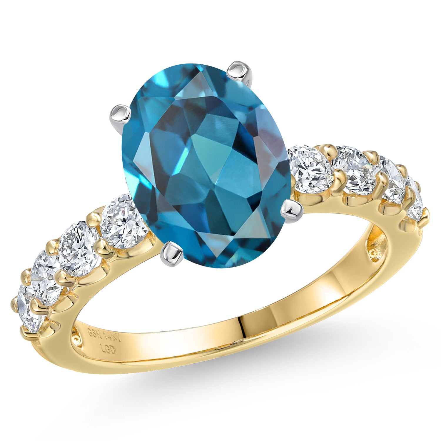 Ring in 14K Two Tone Gold