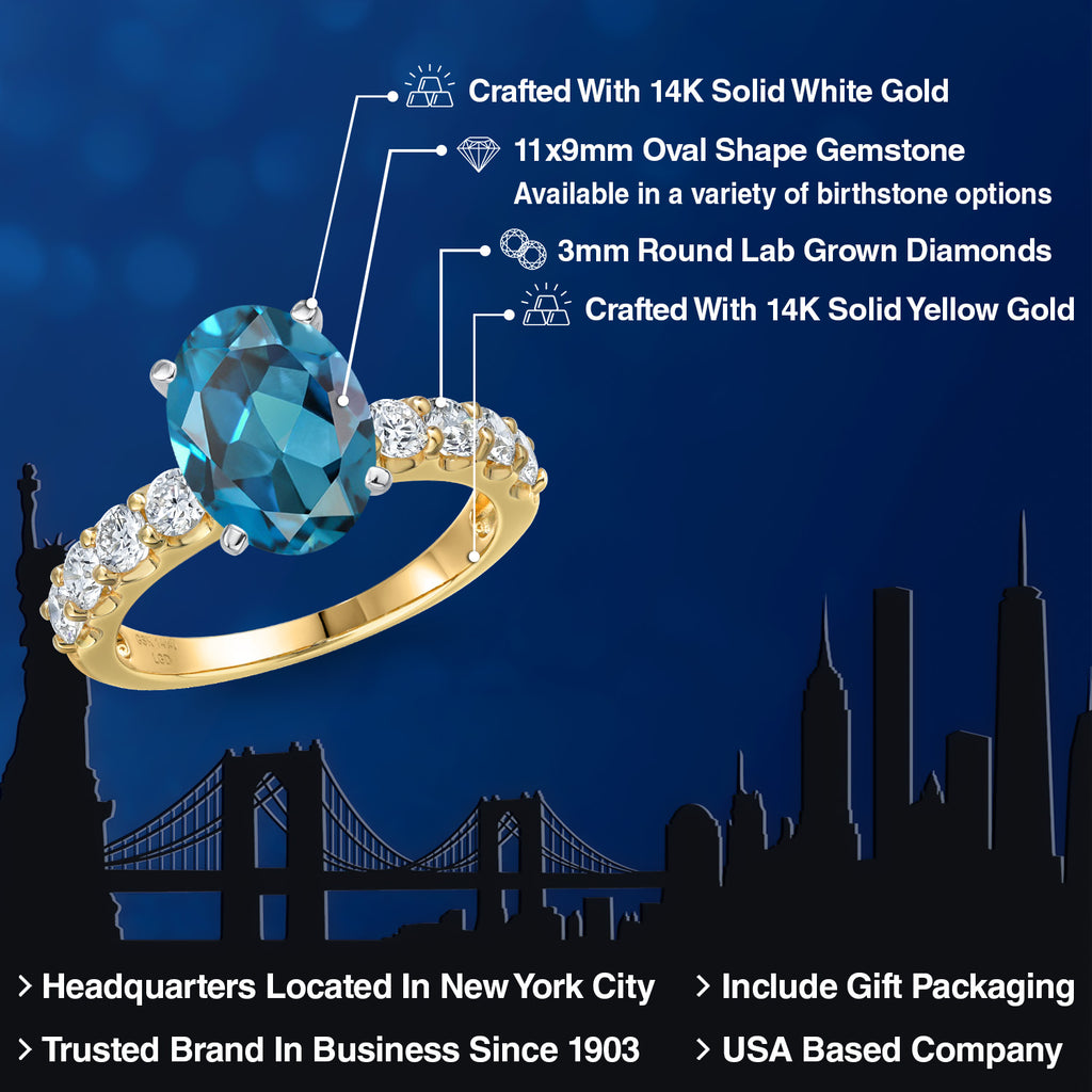 Ring in 14K Two Tone Gold