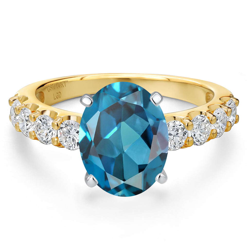 Ring in 14K Two Tone Gold