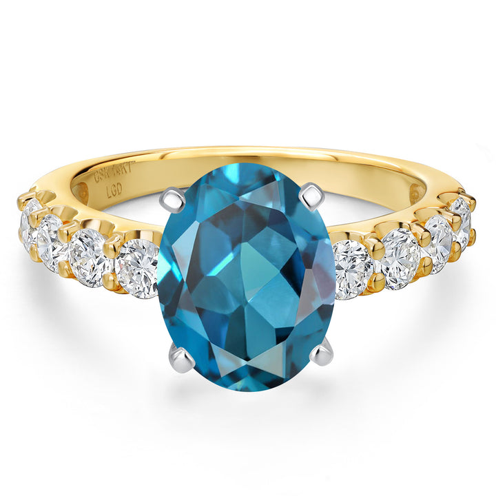 Ring in 14K Two Tone Gold