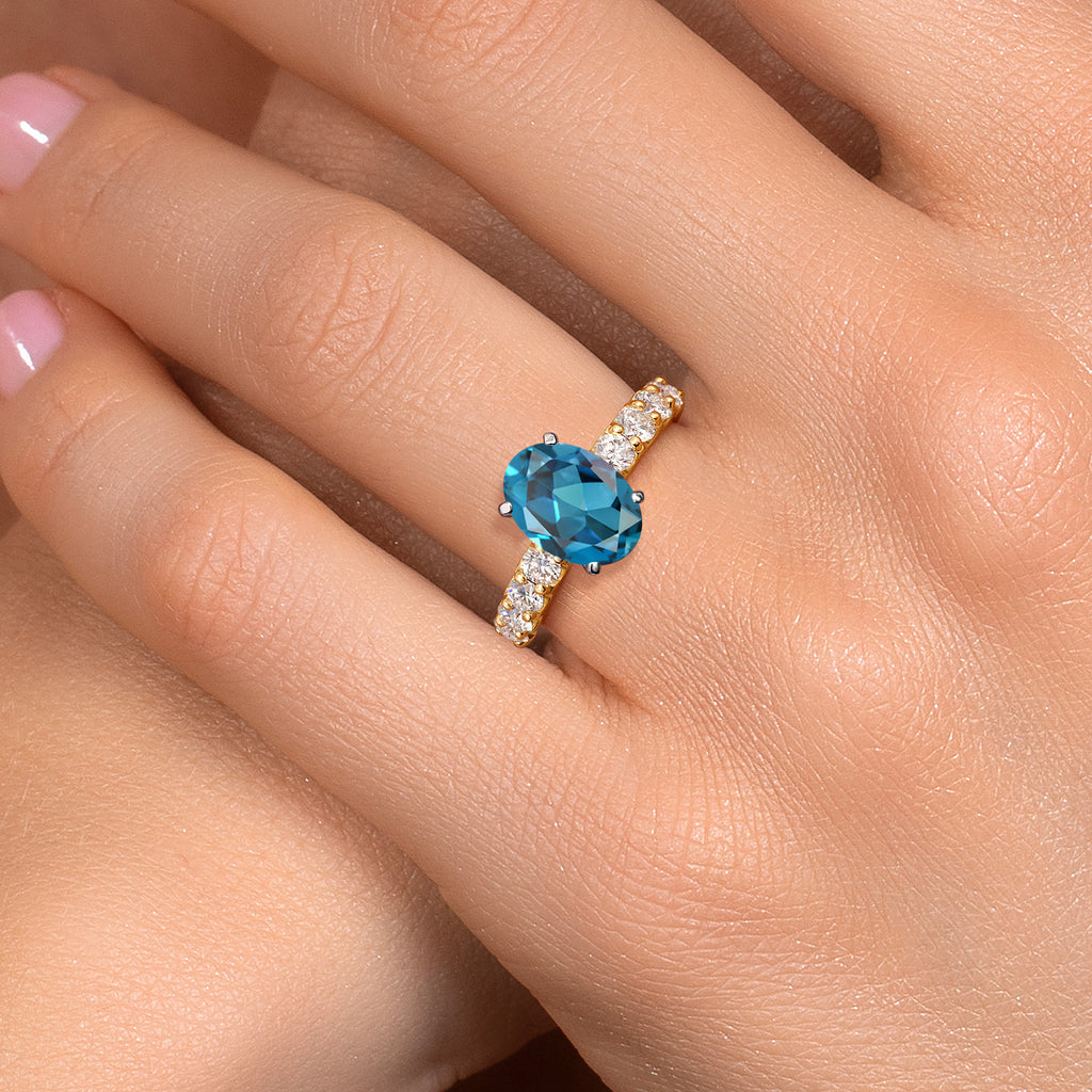 Ring in 14K Two Tone Gold