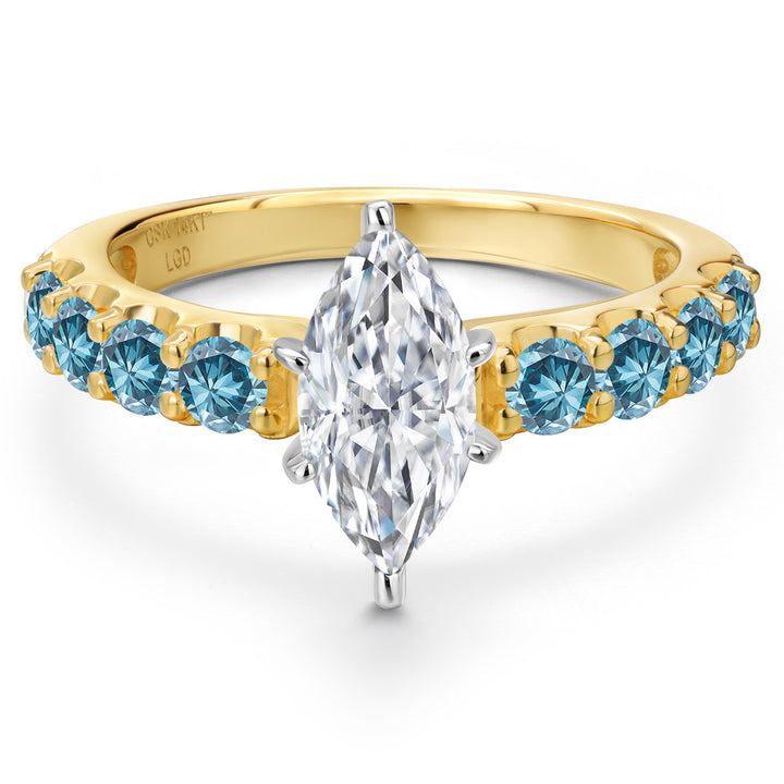 Ring in 14K Two Tone Gold