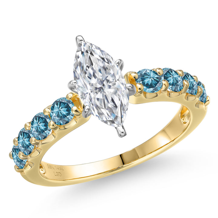 Ring in 14K Two Tone Gold