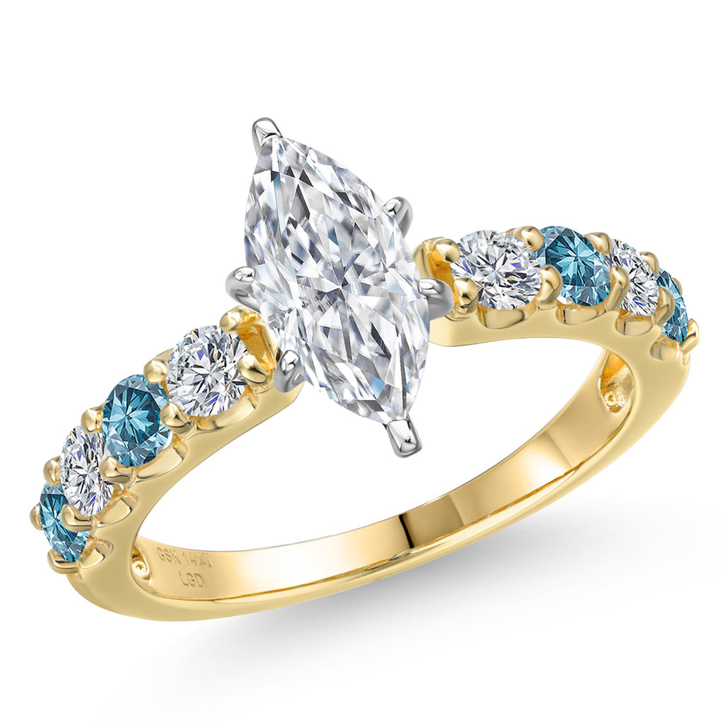 Ring in 14K Two Tone Gold