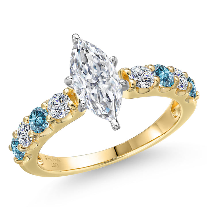 Ring in 14K Two Tone Gold