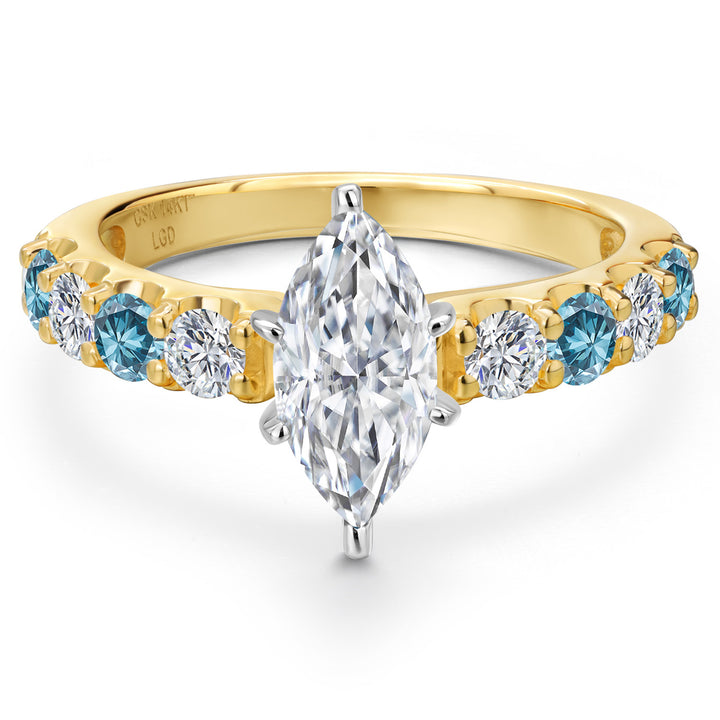 Ring in 14K Two Tone Gold