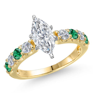 Ring in 14K Two Tone Gold