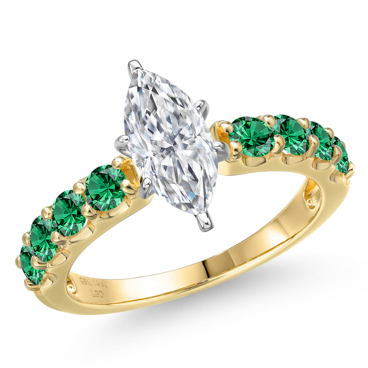 Ring in 14K Two Tone Gold