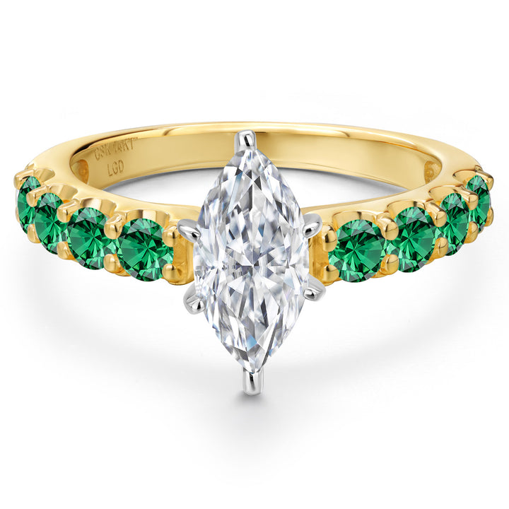 Ring in 14K Two Tone Gold