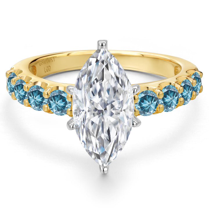Ring in 14K Two Tone Gold