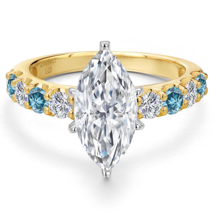 Ring in 14K Two Tone Gold