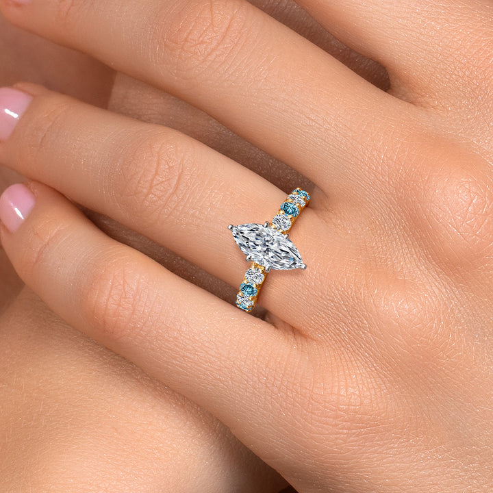 Ring in 14K Two Tone Gold