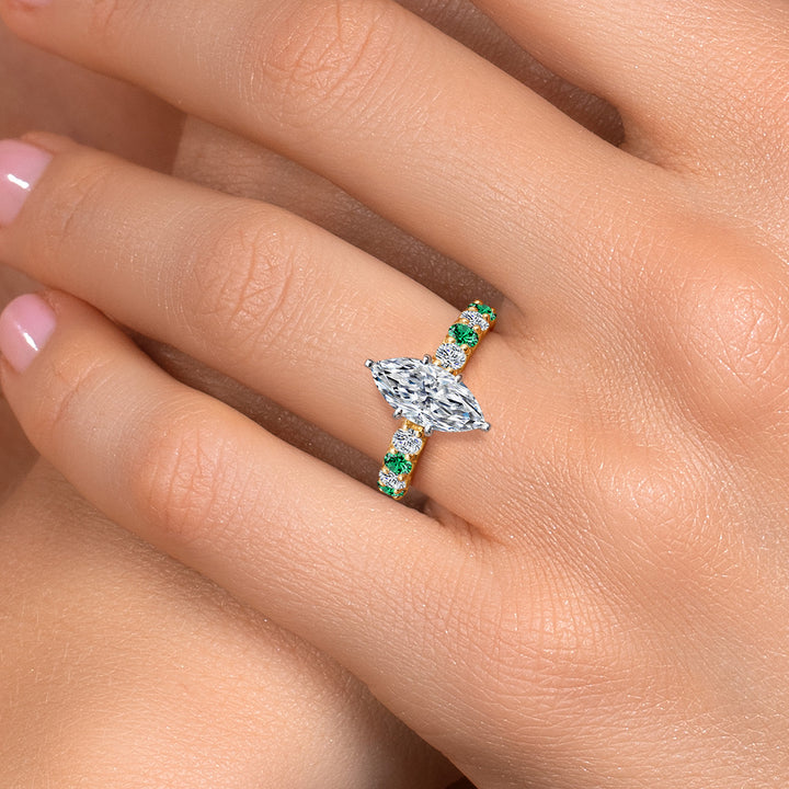 Ring in 14K Two Tone Gold