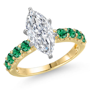 Ring in 14K Two Tone Gold