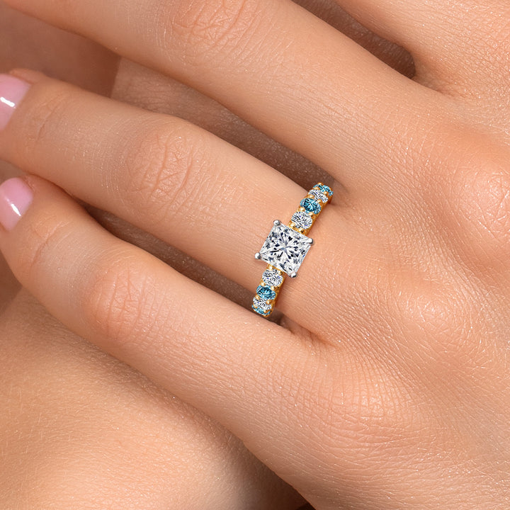 Ring in 14K Two Tone Gold