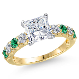 Ring in 14K Two Tone Gold