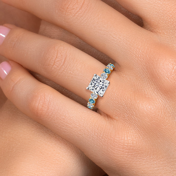 Ring in 14K Two Tone Gold