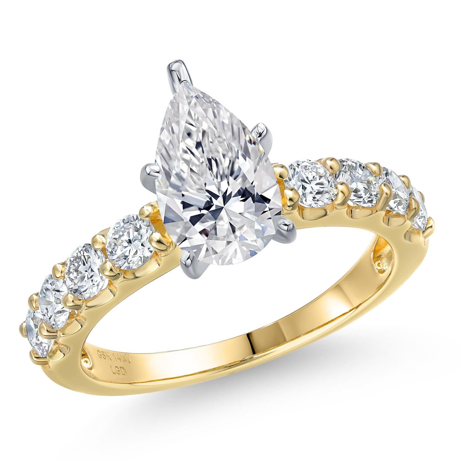 Center 1.5ct_6_Ring in 14K Two Tone Gold