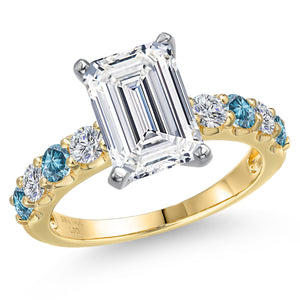 Ring in 14K Two Tone Gold