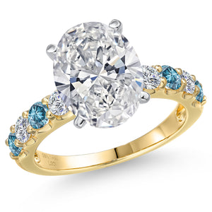 Ring in 14K Two Tone Gold