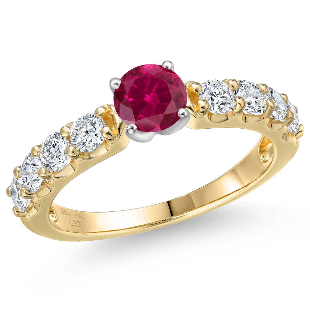 Created Ruby - July_8_Ring in 14K Two Tone Gold