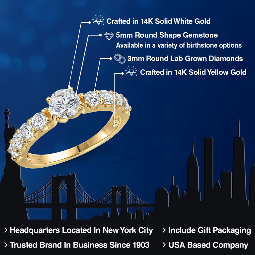 Lab Grown Diamond_7_Ring in 14K Two Tone Gold