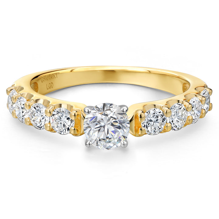 Lab Grown Diamond_7_Ring in 14K Two Tone Gold