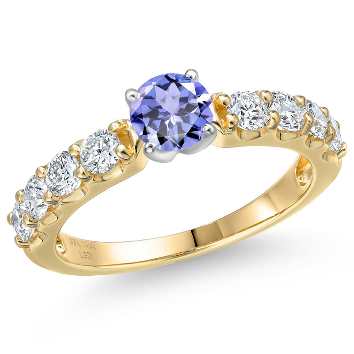 Tanzanite - December_5_Ring in 14K Two Tone Gold