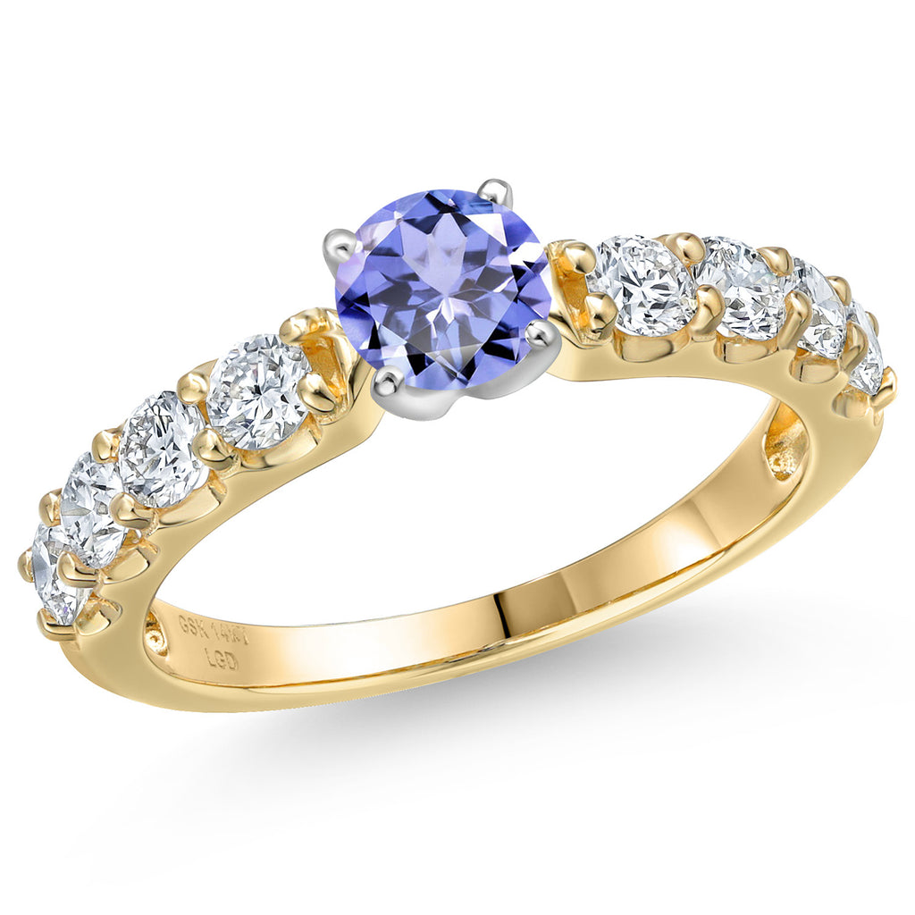 Tanzanite - December_8_Ring in 14K Two Tone Gold