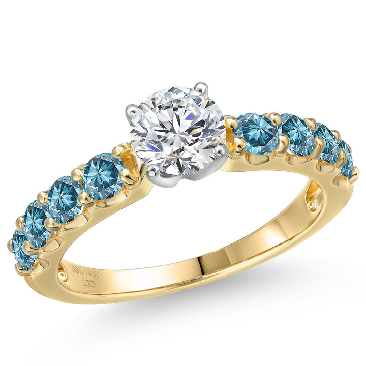 Center 0.75ct_8_Ring in 14K Two Tone Gold