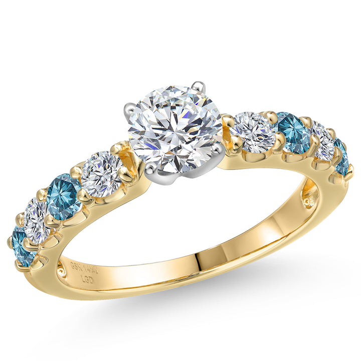 Center 0.75ct_6_Ring in 14K Two Tone Gold