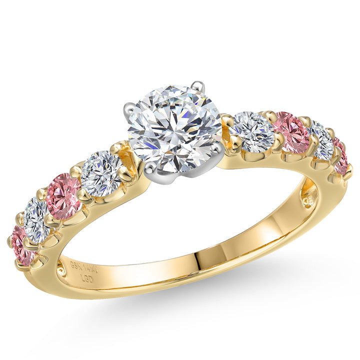 Center 0.75ct_6_Ring in 14K Two Tone Gold