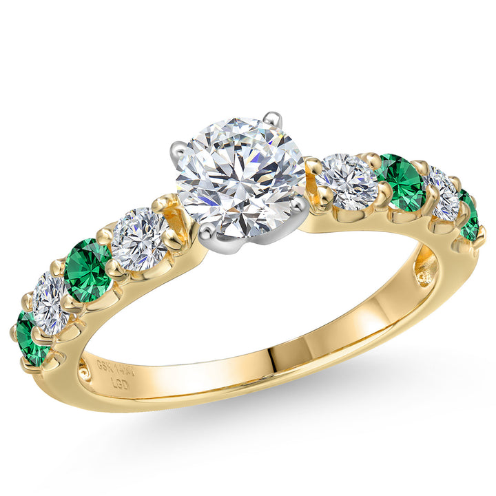 Center 0.75ct_5_Ring in 14K Two Tone Gold