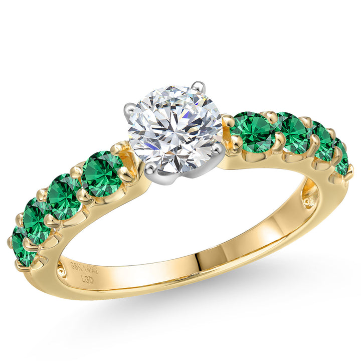 Center 0.75ct_8_Ring in 14K Two Tone Gold