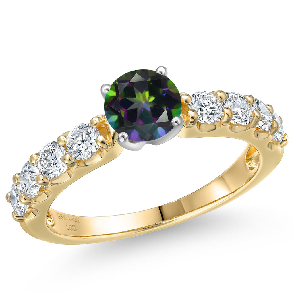 Green Mystic Topaz_7_Ring in 14K Two Tone Gold