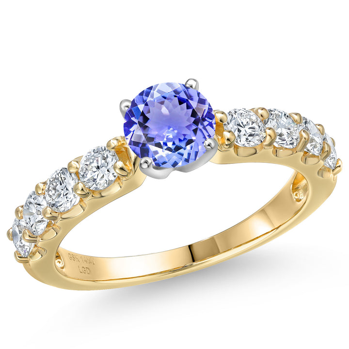 Tanzanite - December_5_Ring in 14K Two Tone Gold