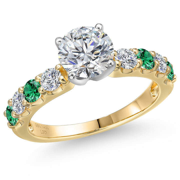 Center 1.5ct_5_Ring in 14K Two Tone Gold
