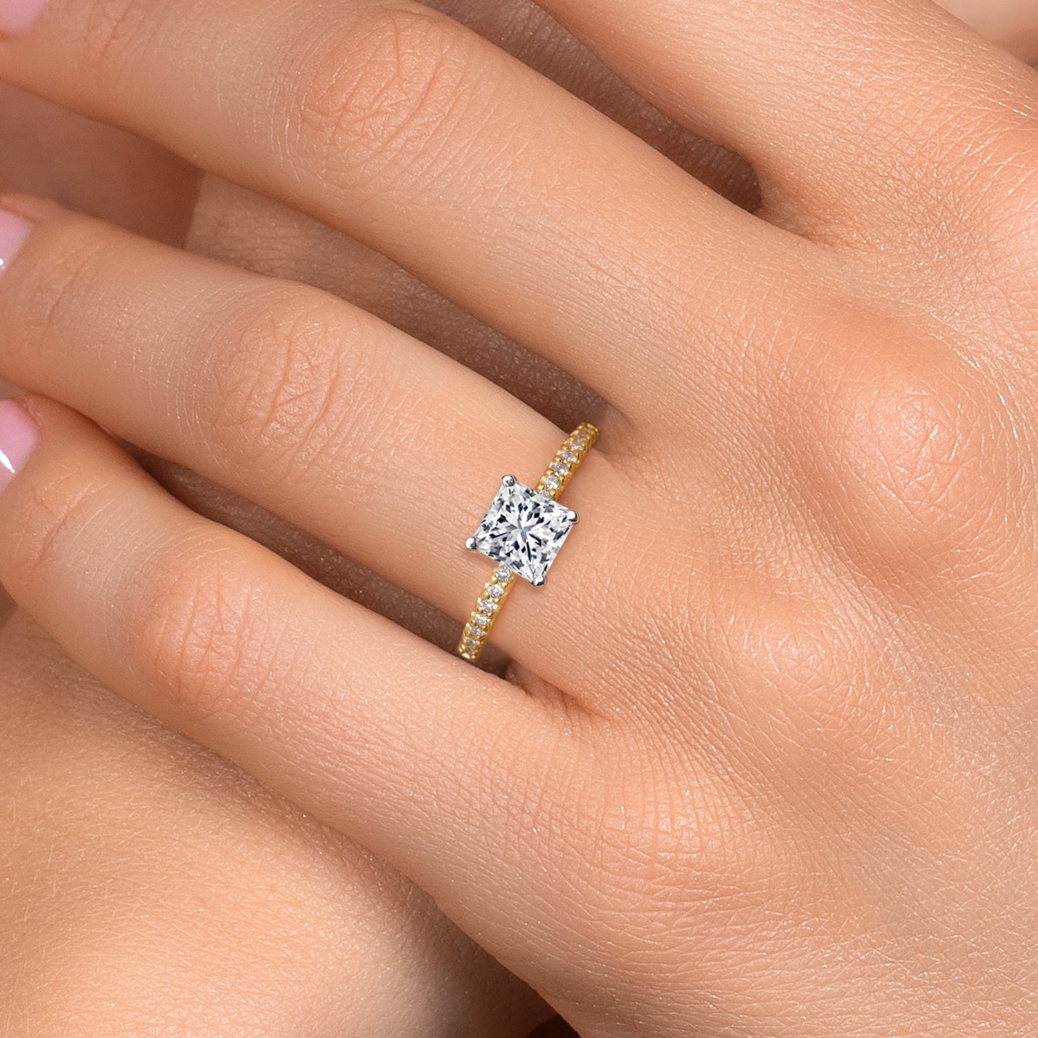 Center 1.00ct_5_Ring in 14K Two Tone Gold