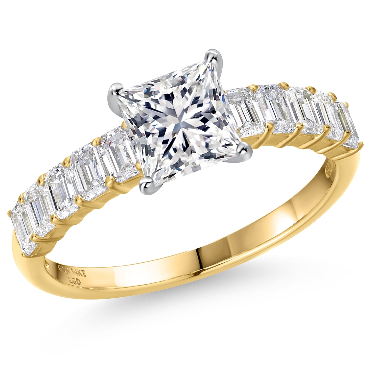 Center 1ct_9_Ring in 14K Two Tone Gold