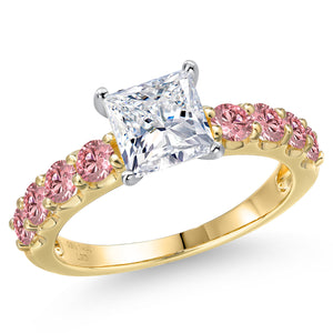 Ring in 14K Two Tone Gold