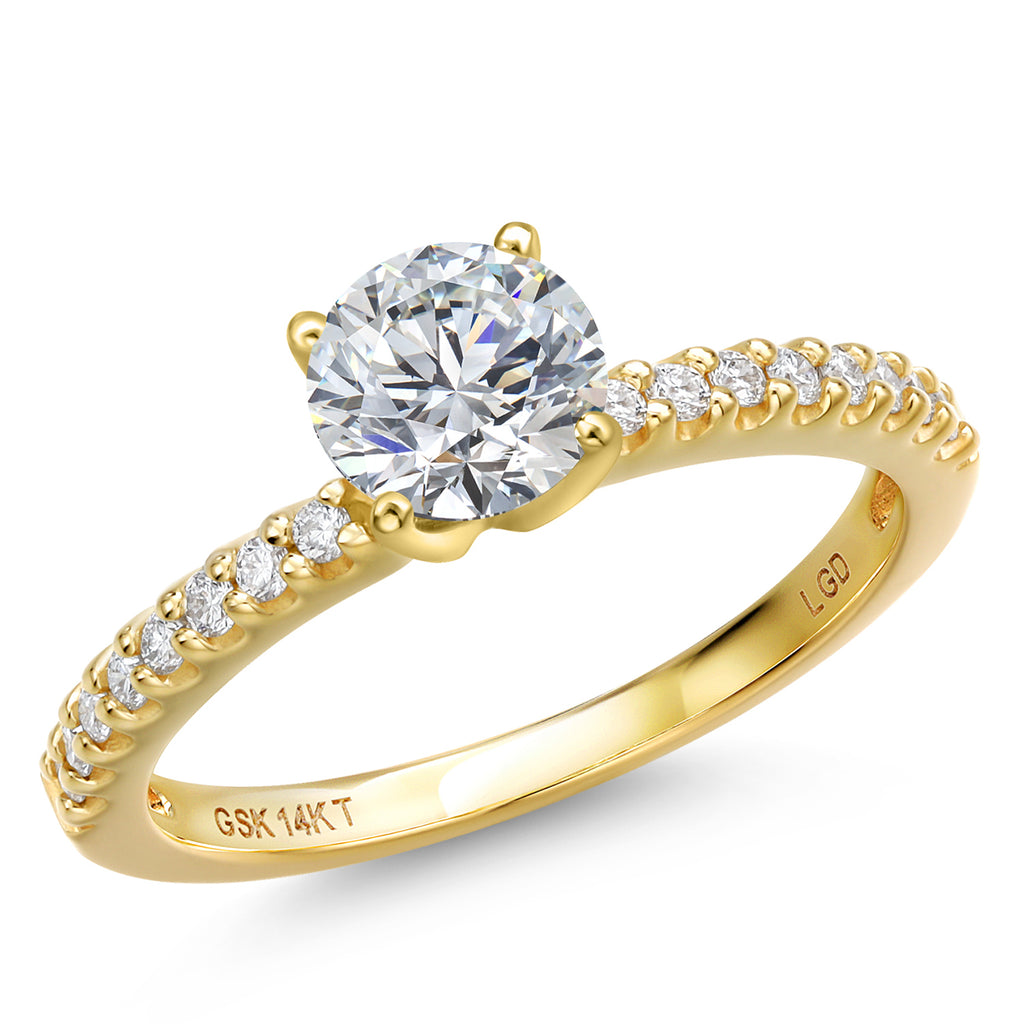 Center 0.75ct_7_Ring in 14K Yellow Gold