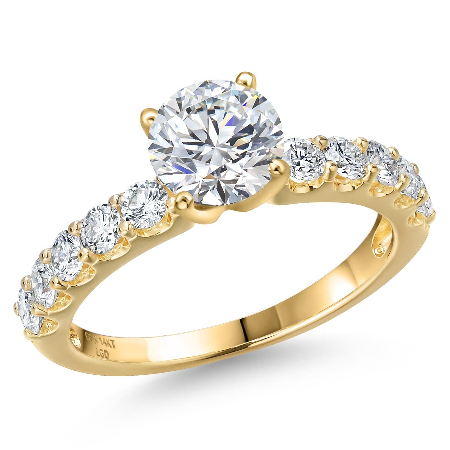 Center 0.75ct_6_Ring in 14K Yellow Gold