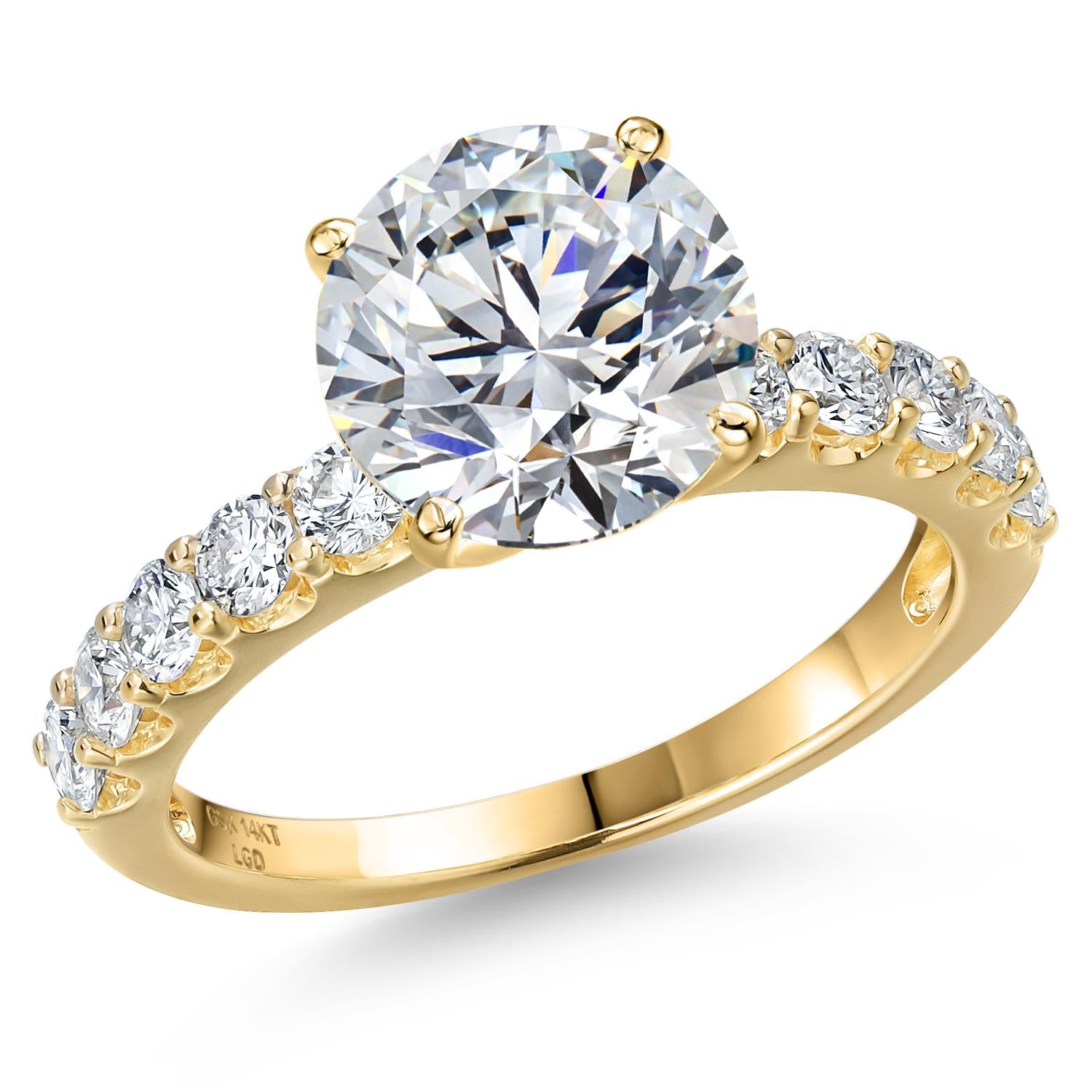 Center 3.00ct_9_Ring in 14K Yellow Gold