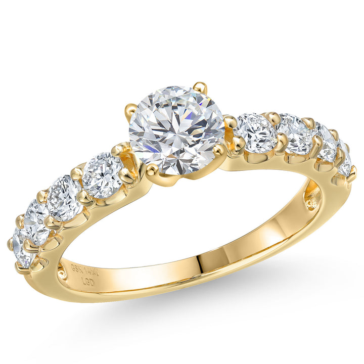 Lab Grown Diamond_7_Ring in 14K Yellow Gold