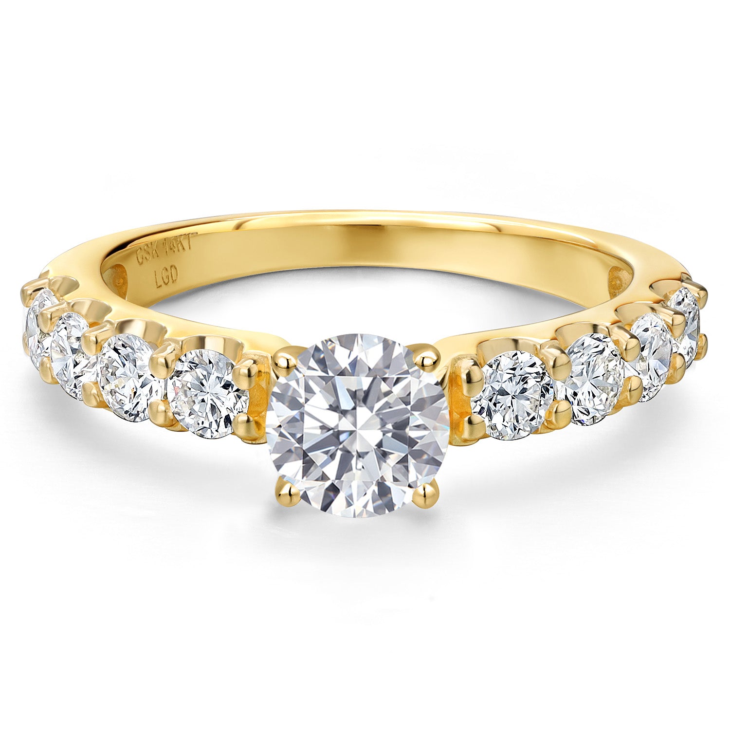 Lab Grown Diamond_7_Ring in 14K Yellow Gold