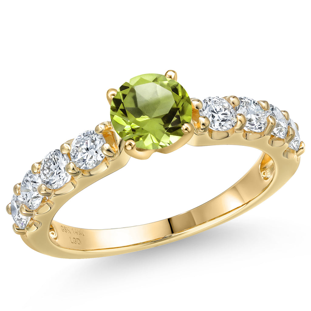 Peridot - August_9_Ring in 14K Yellow Gold