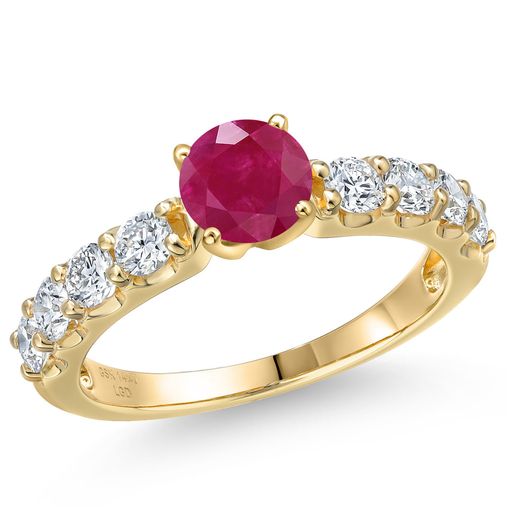 Ruby - July_6_Ring in 14K Yellow Gold