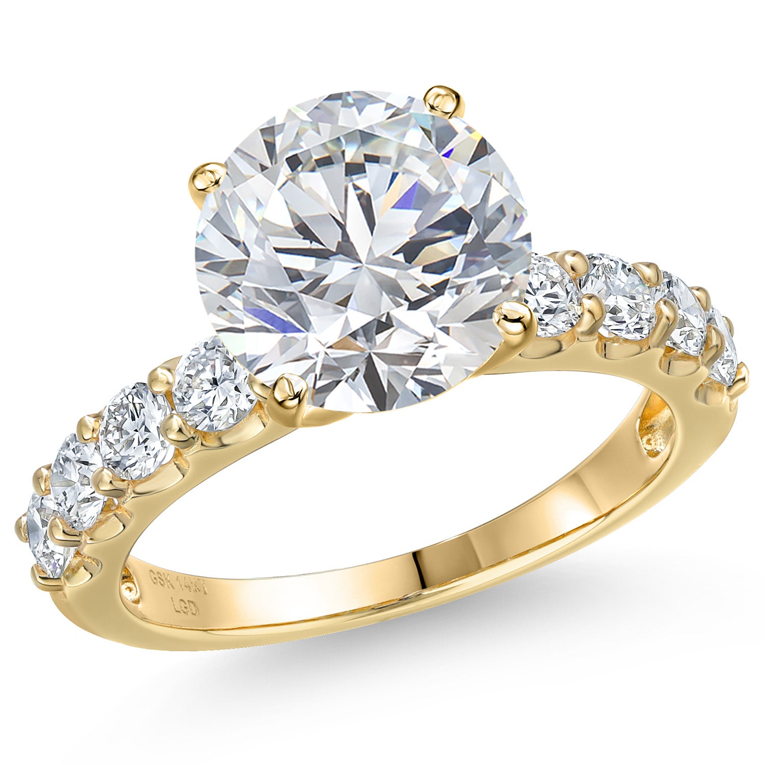 Center 4ct_9_Ring in 14K Yellow Gold
